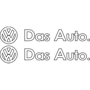 Sticker Atölyesi Volkswagen Das Auto Sticker - 15098