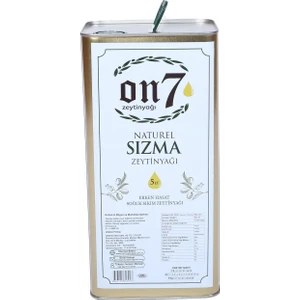 Erken Hasat Soğuk Sıkım Naturel Sızma Zeytinyağı  - 5 Lt
