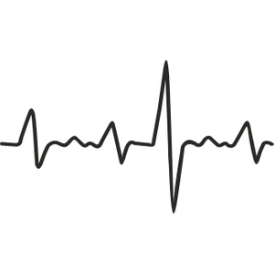 Sticker Atölyesi Kalp Atışı Sticker - 15087