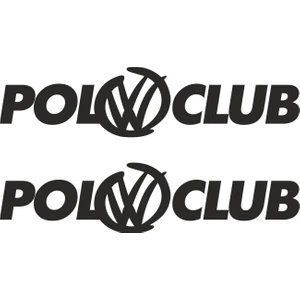 Sticker Atölyesi Volkswagen Polo Club Sticker - 15097