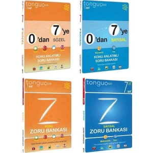 Tonguç Akademi 7. Sınıf Konu - Zoru Fırsat Seti 0'dan 7'ye Sayısal Konu Anlatımlı Soru Bankası 0'dan 7'ye Sözel Konu Anlatımlı Soru Bankası 7. Sınıf Sayısal Zoru Bankası 7. Sınıf Sözel Zoru Bankası
