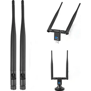 Wifi Adaptör Kablosuz Çift Antenli 1200MBPS USB 3.0 5g 2.4 Ghz