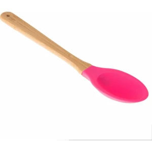Bambu Saplı Silikon Kaşık