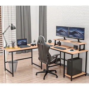 Açık Ceviz L Tipi Çalışma Oyun Masası 250E