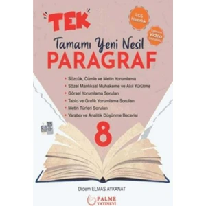 Palme Yayıncılık 8. Sınıf LGS Tek Paragraf Tamamı Yeni Nesil Soru
