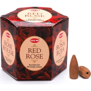 Therapy Store Hem Geri Akışlı Şelale Tütsü Konileri Kırmızı Gül Aromalı 40 Adet