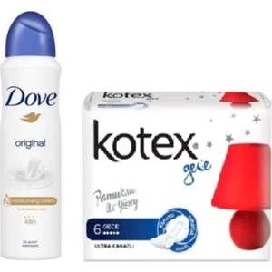 Deodorant Sprey & Orıgınal Kadın 150ml + Kotex Gece 6lı