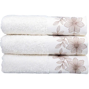 3'lü Pastoral Ivory Havlu Takımı