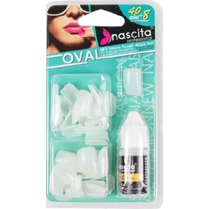 Takma Tırnak 40 Lı Oval Naıl-06<