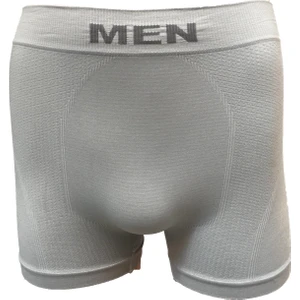 Elite Life 3 Adet Gri Renk Dikişsiz Boxer