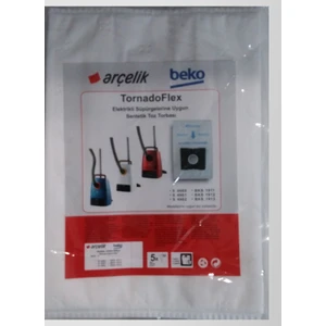 Sarcool Arçelik Beko Tornado Flex Elektrikli Süpürge Torbası - 5 Adet