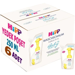 Babysanft Bebek/Çoçuk El Yıkama Köpüğü 250 ml (Yedek Poşet) (6'lı Set)
