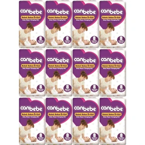 Bebek Bakım Örtüsü Alt Açma 96 Adet (12 Paket x 8 Adet)