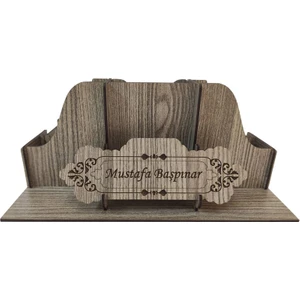 Kişiye Özel Ahşap Masaüstü Kalemlik Alize