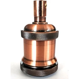 Dekoratif Eskitme Bakır Metal E27 Duy