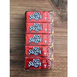 No Şuga 20 Li  5 gr x 5 Li Karışık Meyve Aromalı Şekersiz Sakız