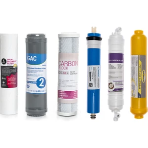 Açık Kasa Su Arıtma Cihazlarına Uyumlu 6'lı Filtre Seti Vontron Membranlı