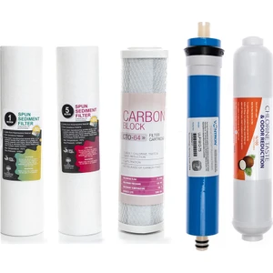 Açık Kasa Su Arıtma Cihazlarına Uyumlu 5'li Filtre Seti Vontron Membranlı