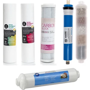 Açık Kasa Su Arıtma Cihazlarına Uyumlu 6'lı Filtre Seti 10 Aşamalı Vontron Membranlı