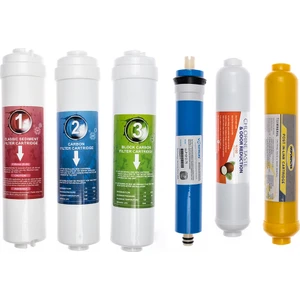 Kapalı Kasa Su Arıtma Cihazlarına Uyumlu 6'lı Filtre Seti Vontron Membranlı