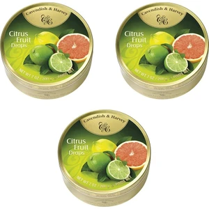 Cavendish & Harvey Drops Citrus , Fruit Drops 3 x 200 gr