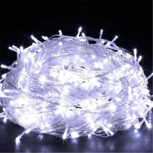 Pazarız 10 Metre 100 LED Işık Yılbaşı Süslemesi - Beyaz Renk