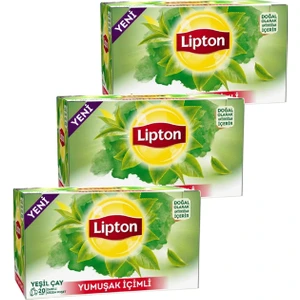 Yumuşak Içimli Bardak Poşet Yeşil Çay 20 x 1 Gr. Üçlü Set
