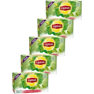 Yumuşak Içimli Bardak Poşet Yeşil Çay 20 x 1 Gr. Beşli Set