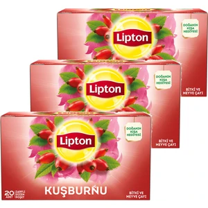Kuşburnu Bardak Poşet Meyve Çayı 20 x 2,5 Gr. Üçlü Set