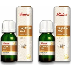 Sarımsak Yağı Içilebilir Bitkisel Sabit Yağ 20 ml x 2