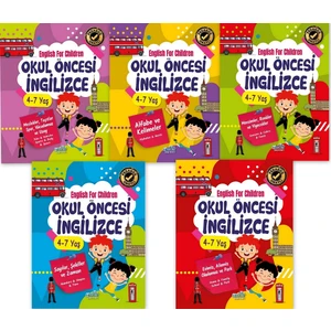 Harika Çocuk Yayınları Okul Öncesi Ingilizce Eğitim Seti (5 Kitap) 1000+ Kelime