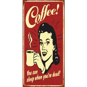 Hayat Poster Coffee Kahve Mini Retro Ahşap Poster
