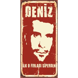 Hayat Poster Deniz Gezmiş Mini Retro Ahşap Poster