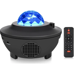 Uzaktan Kumandalı Bluetooth Hoparlör Yıldızlı LED Parti Işığı Projeksiyon Lambası (Yurt Dışından)