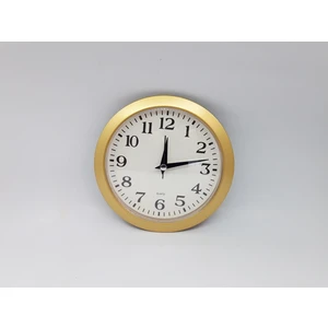 Nurtakı Gold Altın Sarısı Analog Ofis Mini Boy Duvar Saati