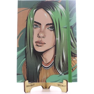 Hediye Filesi Lastikli Çizgisiz Sert Kapak Bellie Eilish Defter