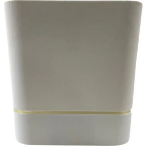 Begonya 16 cm Beyaz Kare Tabaklı Saksı