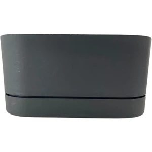 Begonya 30 cm Antrasit Tabaklı Balkon Saksı