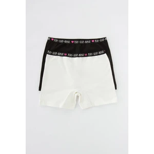 Çok Renkli Kız Çocuk Repeat 2li Long Boxer Külot