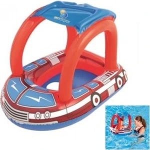 Araba Şeklinde Gölgelikli Bebek Botu - Baby Float 34093