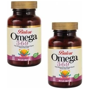 2 Kutu Balen Omega 3-6-9 Yumuşak Kapsül Omega 3 6 9 1585 Mg x 100 Kapsül x 2