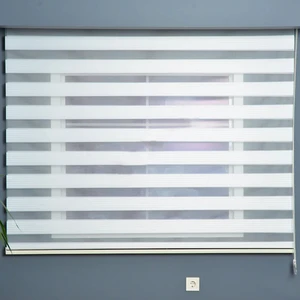 Halim Perdesan Dar Pliseli Beyaz Zebra Perde Dp-01