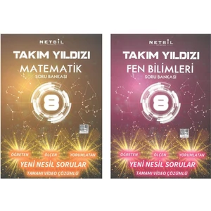 Netbil 8. Sınıf Takım Yıldızı Matematik-Fen Soru Bankası Seti