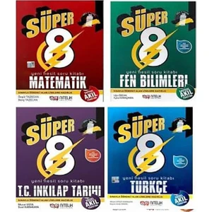 Nitelik Yayınları Süper 8. Sınıf 4'lü Soru Bankası Seti (M-T-F-I)
