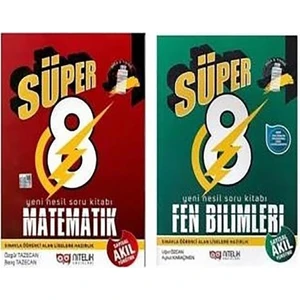 Nitelik Yayınları Süper 8. Sınıf Mat-Fen Soru Bankası Seti