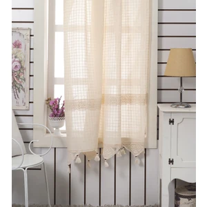 Buldan Concept Buldan Işi Otantik Ara Dantelli Natural Perde 200X220 cm