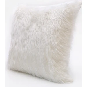 Cango Home Peluş Kırlent Kılıfı - Beyaz