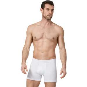 12 Adet Beyaz Renk Likralı Boxer