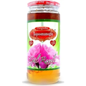 Glikozsuz Cam Kavanoz Gül Reçeli 600 gr Pancar Şekeri, Renkledirici Yok