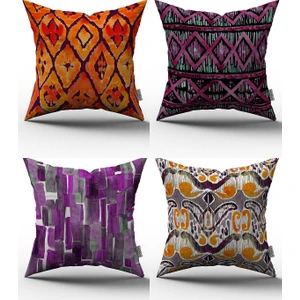 Cango Home 4'lü Kırlent Kılıfı Seti - 43X43 cm - 069